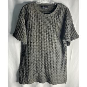 VINTAGE Fast Fashion Of California Textured‎ Shirt Women’s One Size Gray 80s